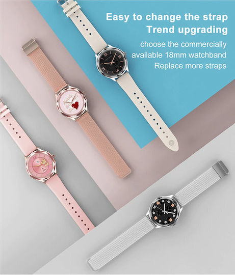 Pacific 27-1 50mm Smartwatch with Heart Rate Monitor (Silver) view 5