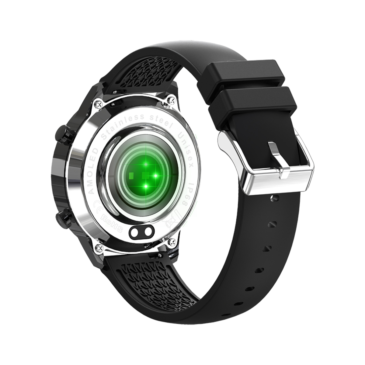 Omega FiT Aluminium Smartwatch with Heart Rate Monitor (Black) view 4