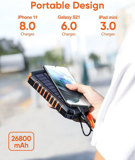 Solar Power Bank 26800mAh view 2