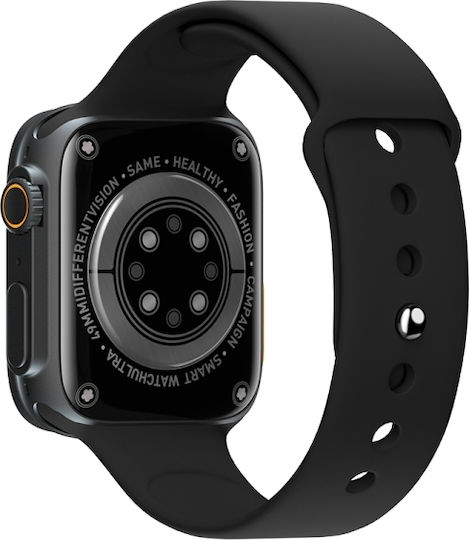 S8 Ultra Aluminium Smartwatch with Heart Rate Monitor (Black) view 4