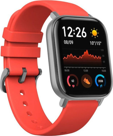 Amazfit GTS Aluminium 43mm Waterproof Smartwatch with Heart Rate Monitor (Red) view 3