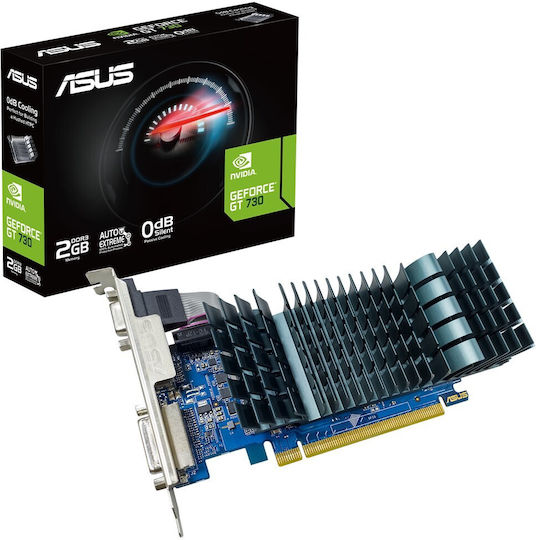 Asus GeForce GT 730 2GB GDDR3 EVO Low Profile Graphics Card view 1