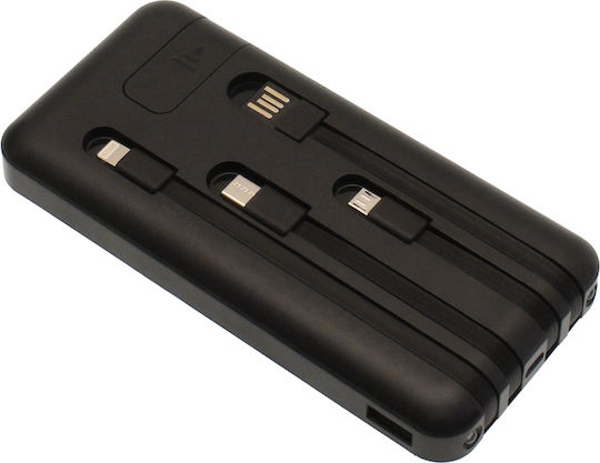 Treqa TR-946 Solar Power Bank 10000mAh with USB-A Port Black Ansicht 6