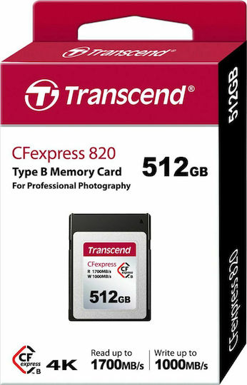 Transcend CFexpress 820 CFexpress 512GB view 3