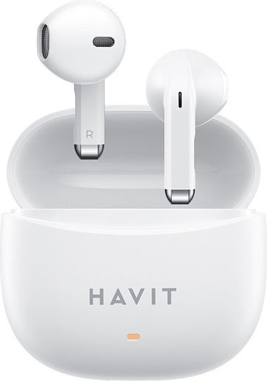 Havit TW941 In-ear Bluetooth Handsfree Earphones with Charging Case White view 1