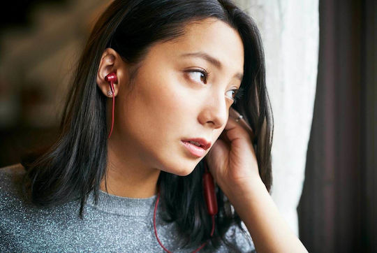 Pioneer C4 In-ear Bluetooth Handsfree Earphones Red view 2