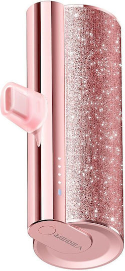 Veger W0573 Power Bank 5000mAh 20W with USB-C Port Power Delivery Pink