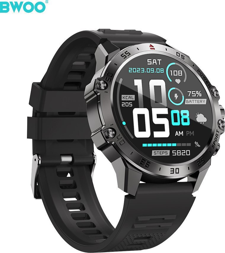 Bwoo Smartwatch Wa-08 1.43” Amoled Black vue 2