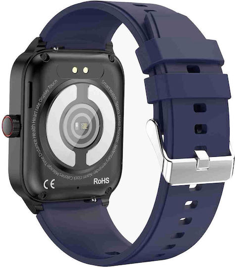 Et540 1.91 Inch Ip67 Waterproof Silicone Band Smart Watch Support Ecg Non-invasive Blood Glucose Measurement Blue view 2