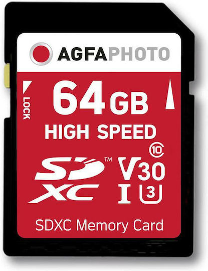AgfaPhoto SDXC 64GB Class 10 U1 V30 UHS-I view 6