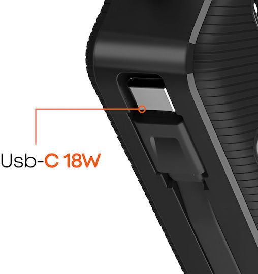 LinQ Power Bank 8000mAh 22.5W with USB-C Port Power Delivery Black view 3