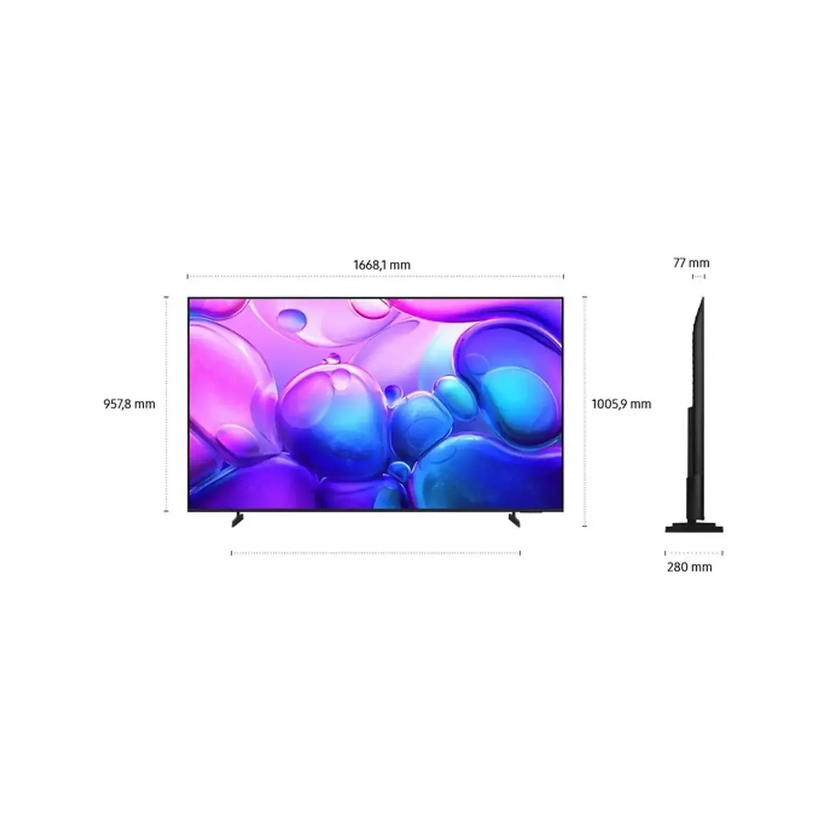 Samsung Smart Television 75" 4K UHD QLED Q6F HDR (2025) view 4