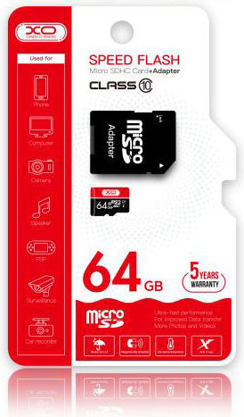 Micro 64GB U1 75MB/s Memory Card with Adapter view 1