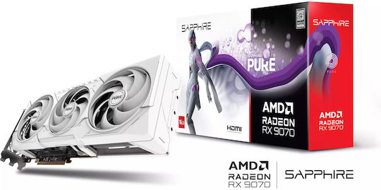 Sapphire Radeon RX 9070 16GB GDDR6 Pure Gaming OC Graphics Card vista 7