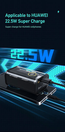 Awei P165K Power Bank 10000mAh 22.5W with USB-A Port and USB-C Port Power Delivery Black view 2