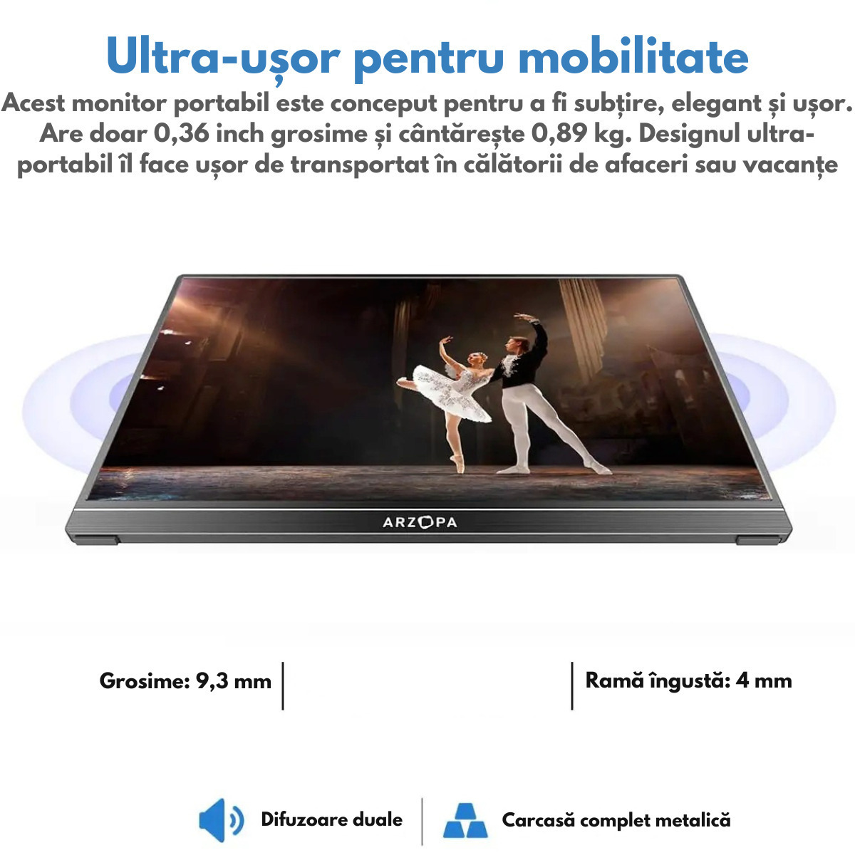 Arzopa HDR Touch Portable Monitor 15.6" FHD 1920x1080 view 8