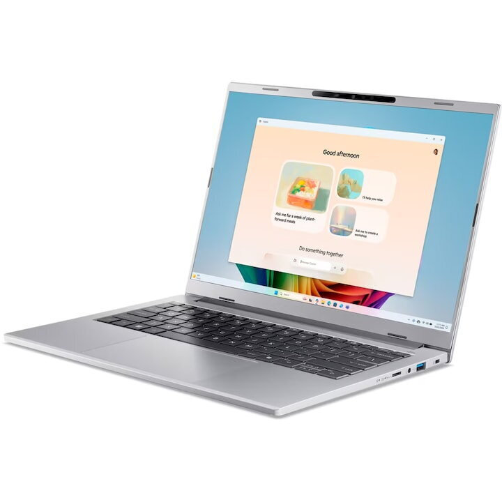 Acer Aspire 14 AI A14-53M-54TU -54TU 14" OLED FHD+ (Ultra 5-226V/16GB/512GB SSD/No OS) Pure Silver (International English Keyboard) view 3