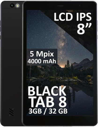 Blow BlackTAB8 4G 8Inches Tablet (3GB/32GB) Black view 1