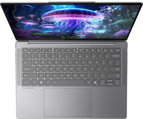 Lenovo Slim 7i Aura Edition 14" OLED FHD+ Touchscreen (Ultra 7-256V/16GB/1.0TB SSD/W11 Home) Luna Grey (International English Keyboard) view 2