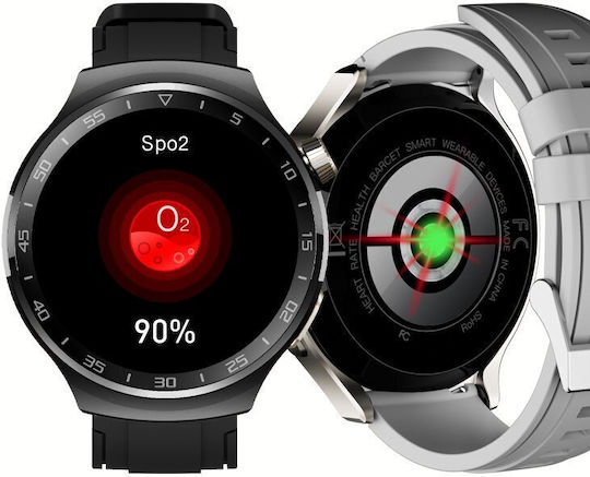 X10 Pro Metal Smartwatch with Heart Rate Monitor (Silver) view 2