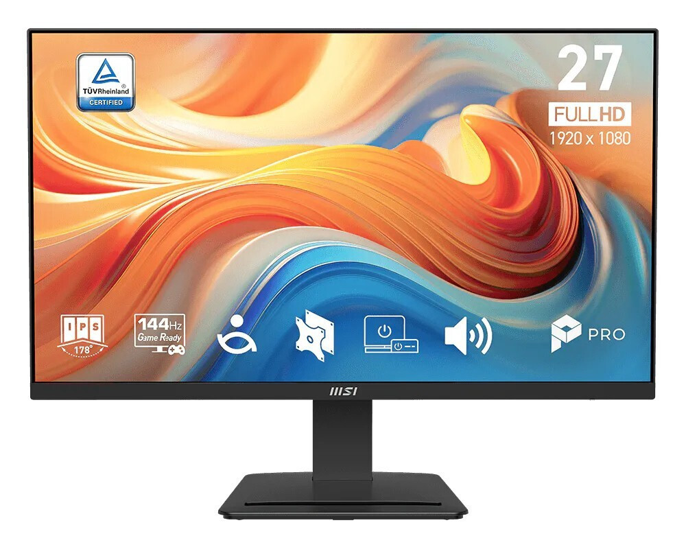 MSI PRO MP273 E14A IPS HDR Monitor 27" FHD 1920x1080 144Hz with 4ms Response Time GTG