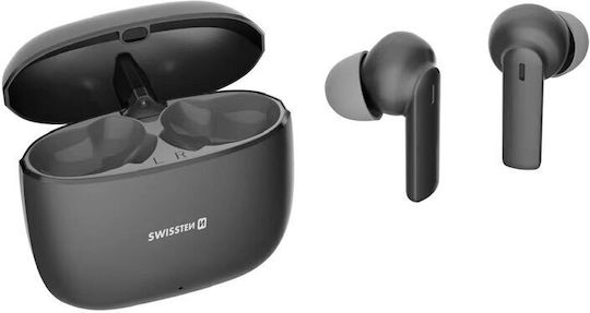 Swissten Alupods II In-ear Bluetooth Handsfree Earphones with Charging Case Black vue 3