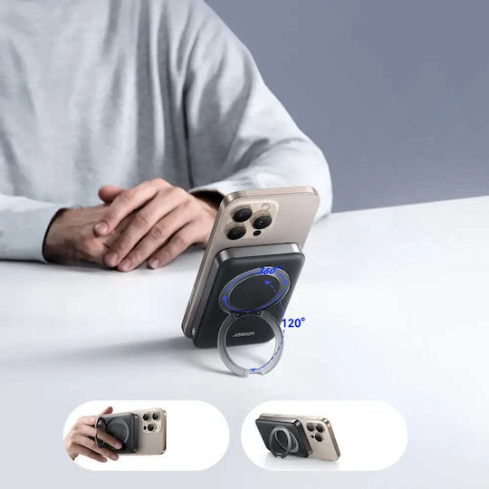 Joyroom JR-PBM12 MagSafe Power Bank 10000mAh 22.5W with USB-A Port and USB-C Port Black view 3