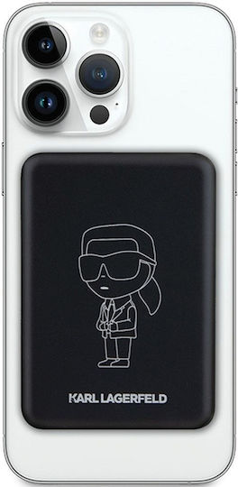 Karl Lagerfeld Outline Ionik MagSafe Power Bank 5000mAh 15W Black