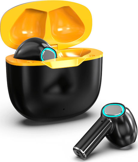 Moin Max Air P87 In-ear Bluetooth Handsfree Earphones with Charging Case Black view 1