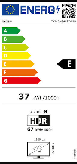 GoGEN Smart Television 40" Full HD LED TVF40M340STWEB HDR (2023) view 2