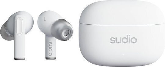 Sudio A1 Pro In-ear Bluetooth Handsfree Earphones with Sweat Resistance and Charging Case White