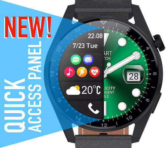 AGBarr Battery Watch with Leather Strap view 2