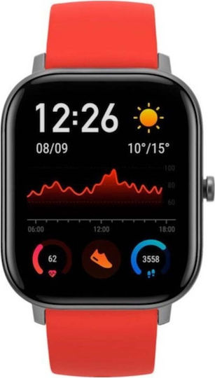 Amazfit GTS Aluminium 43mm Waterproof Smartwatch with Heart Rate Monitor (Red) view 1