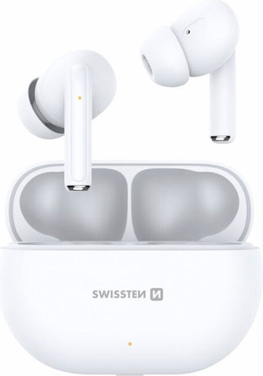 Swissten Pro Tune In-ear Bluetooth Handsfree Earphones with Charging Case White view 2