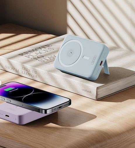 XO PR231 MagSafe Power Bank 10000mAh 15W with USB-C Port Quick Charge 2.0 White vue 2