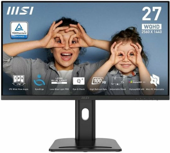 MSI Pro MP273QP E2 IPS HDR Monitor 27" QHD 2560x1440 with Response Time 4ms GTG