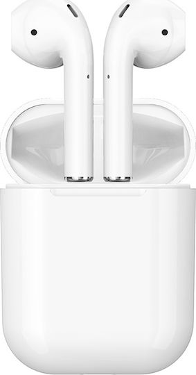 Borofone BW01 Plus Earbud Bluetooth Handsfree Earphones with Charging Case White view 1