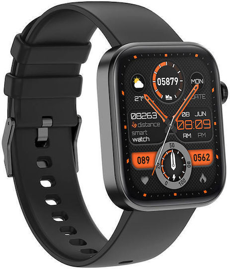 Colmi P71 45mm Smartwatch with Heart Rate Monitor (Black) view 4