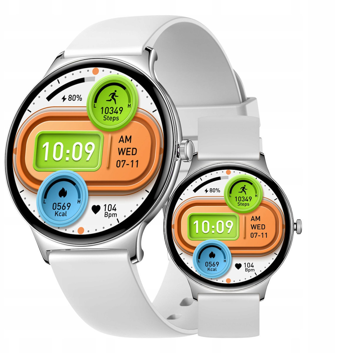 Colmi V89 Smartwatch with Heart Rate Monitor Silver view 4
