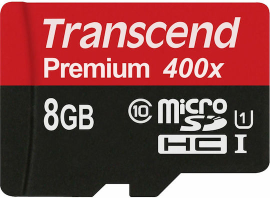 Transcend microSDHC 8GB Class 10 U1 UHS-I view 1