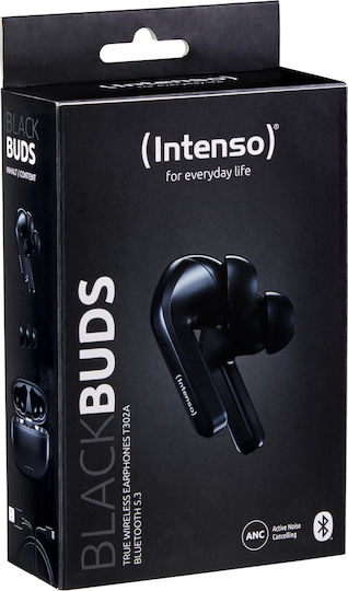 Intenso Black Buds T300a Bluetooth Handsfree Earphones with Charging Case Black view 2