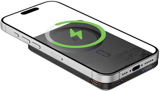 Acefast M30 MagSafe Power Bank 5000mAh 20W with 2 USB-C Power Delivery Ports Black view 7