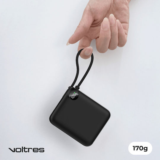 Voltres Power Bank 10000mAh 22.5W with USB-C Port Black view 4