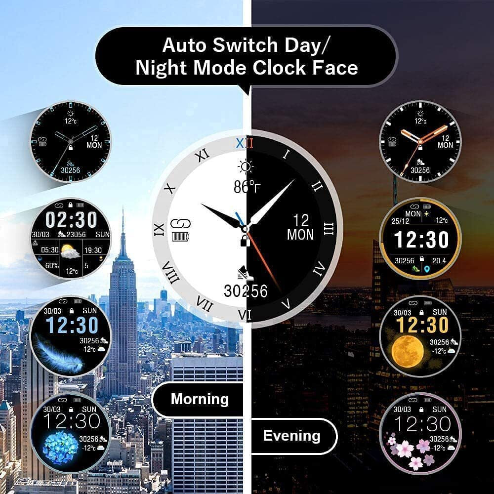 Tinwoo Smartwatch with Heart Rate Monitor (Black) vue 7
