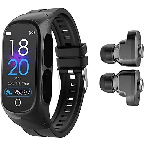 Alista Home N8 Smartwatch with Heart Rate Monitor (Black) view 1