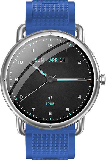 Bluetech Sh8 Smartwatch with Heart Rate Monitor (Silver)