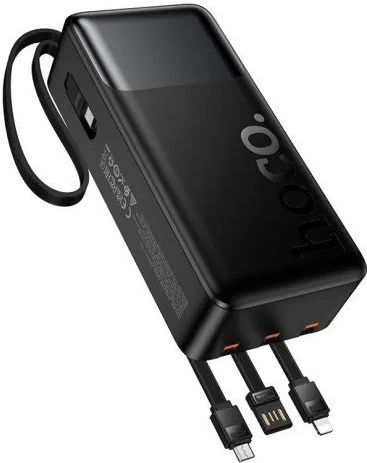 Hoco J156B Founder Power Bank 30000mAh 22.5W with USB-A Port and USB-C Port Power Delivery / Quick Charge 3.0 Black view 4