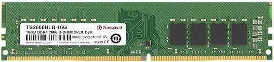 Transcend DDR4 with Module 1x16GB and Speed 2666 for Desktop TS2666HLB-16G view 1