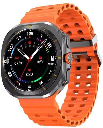 NO.1 Watch Ultra 35mm with Heart Rate Monitor (Black Case / Black Silicone Strap)