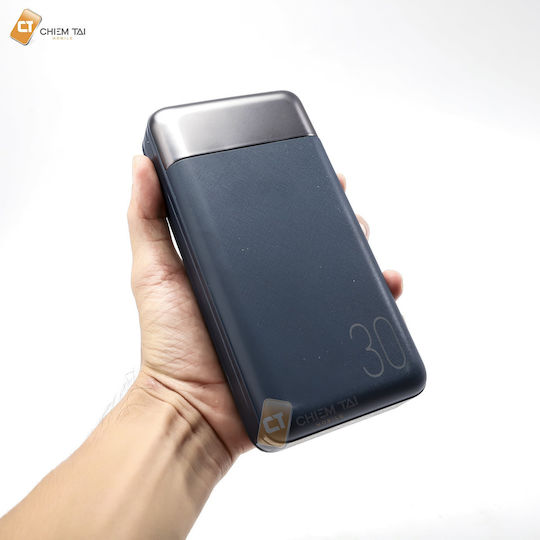Remax RPP-199 Hunergy Series Power Bank 30000mAh 22.5W with USB-A Port Power Delivery Blue vue 4
